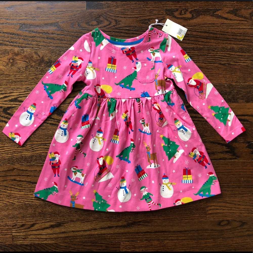 NWT Mini Boden Holiday Dress Size 2/3